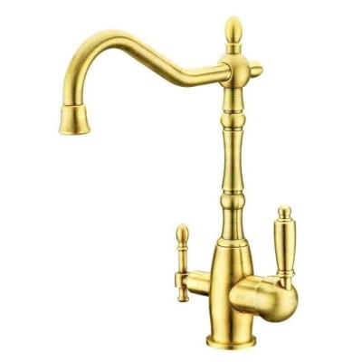 Смеситель Zorg Clean Water ZR 312 YF-33 BR LIGHT для кухни под фильтр, цвет светлая бронза