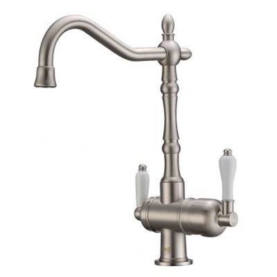 Смеситель Zorg Clean Water ZR 326 YF NICKEL для кухни под фильтр, цвет никель