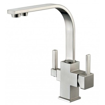 Смеситель Zorg Clean Water ZR 332 YF NICKEL для кухни под фильтр, цвет никель