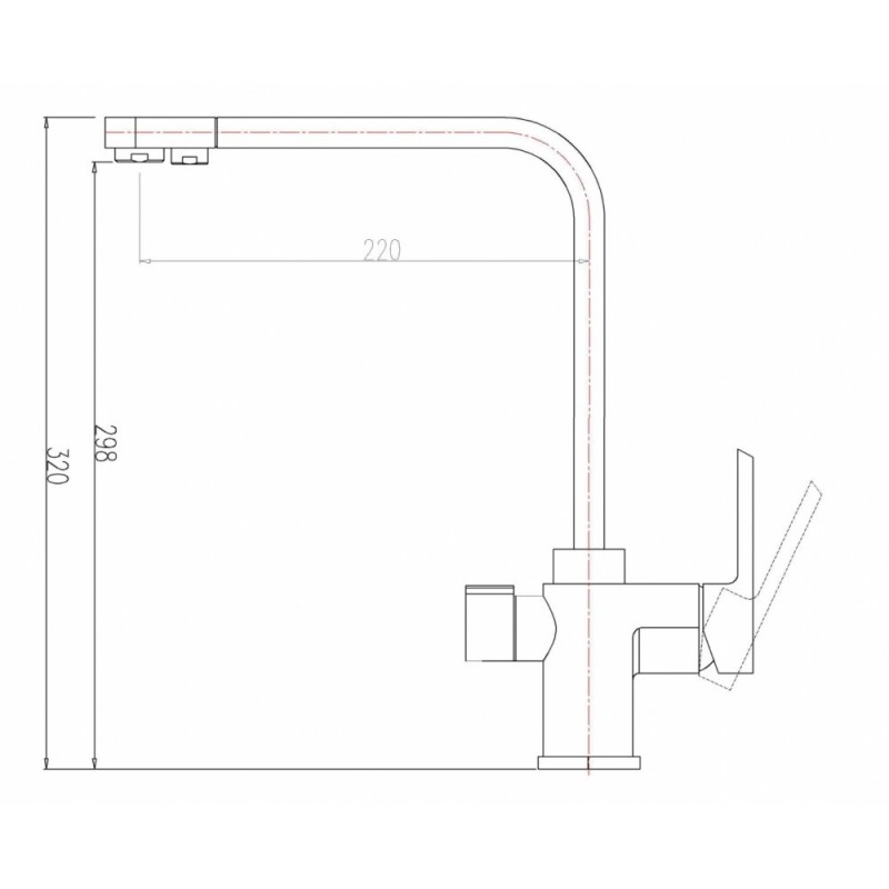 Смеситель Zorg Clean Water ZR 334 YF для кухни под фильтр, цвет хром