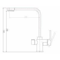 Смеситель Zorg Clean Water ZR 334 YF-WHITE для кухни под фильтр, цвет белый