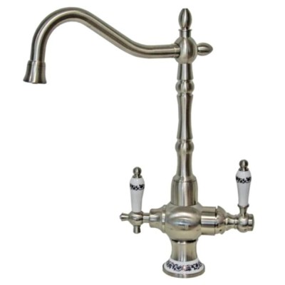 Смеситель Zorg Clean Water ZR 336 YF-50 NICKEL для кухни под фильтр, никель