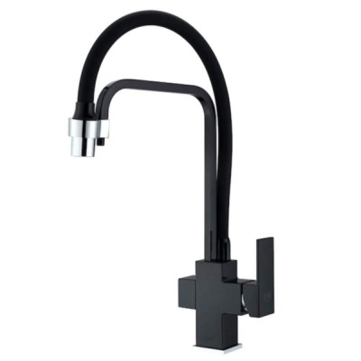 Смеситель Zorg Clean Water ZR 341-6 YF BLACK для кухни под фильтр, черный