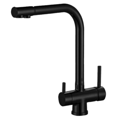Смеситель Zorg Clean Water ZR 348 YF BLACK для кухни под фильтр, черный