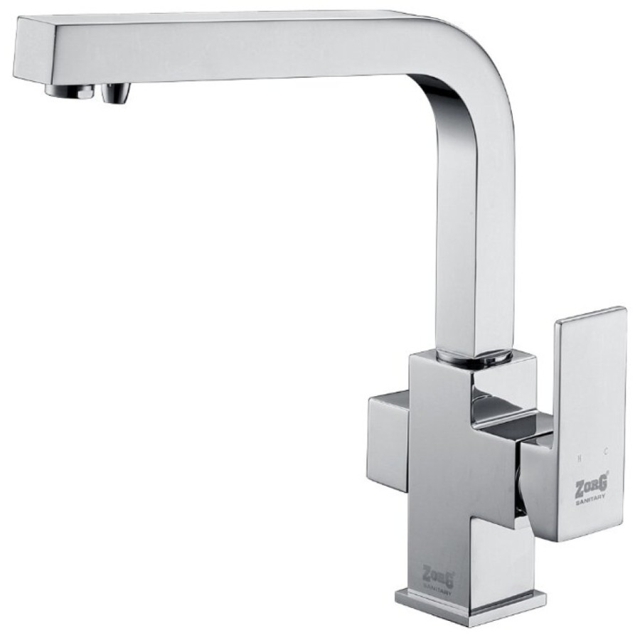 Смеситель Zorg Clean Water ZR 311 YF-NICKEL для кухни под фильтр, цвет никель