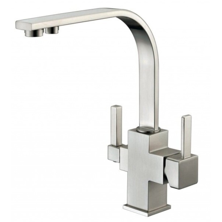 Смеситель Zorg Clean Water ZR 332 YF NICKEL для кухни под фильтр, цвет никель