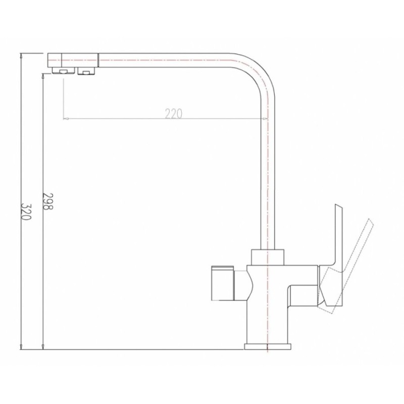 Смеситель Zorg Clean Water ZR 334 YF- КВАРЦ для кухни под фильтр