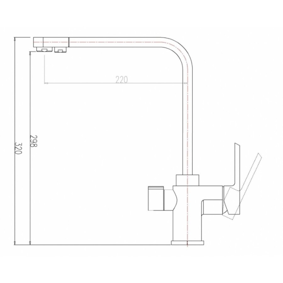 Смеситель Zorg Clean Water ZR 334 YF-WHITE для кухни под фильтр, цвет белый