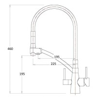 Смеситель Zorg Clean Water ZR 338-8 YF для кухни под фильтр, хром