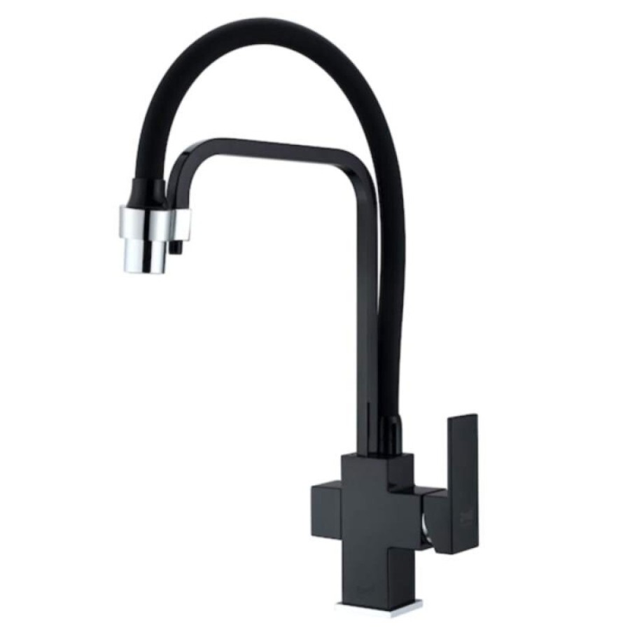 Смеситель Zorg Clean Water ZR 341-6 YF BLACK для кухни под фильтр, черный